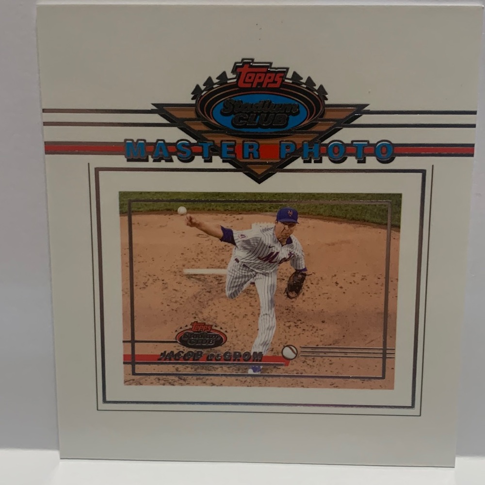2022 Topps Stadium Club Jacob DeGrom Oversized Master Photo #125 (MISC7)